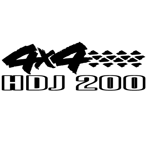 Sticker 4x4 HDJ 200